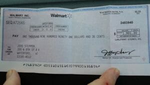 Walmart check scam