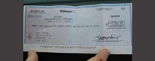 How to spot the Walmart check scam - a real example