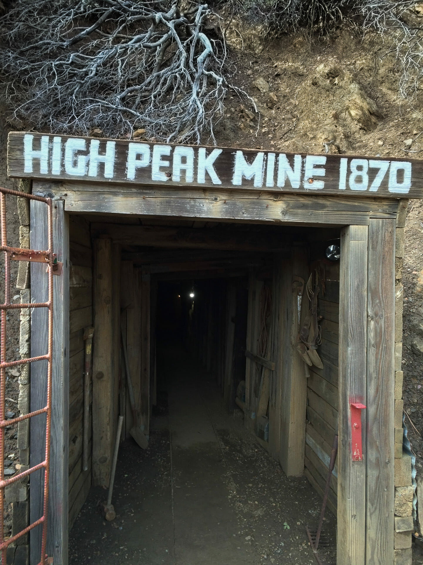Entrance to the High Peak Mine