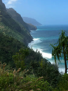 Hikers dream - view along the Na Pali Coast