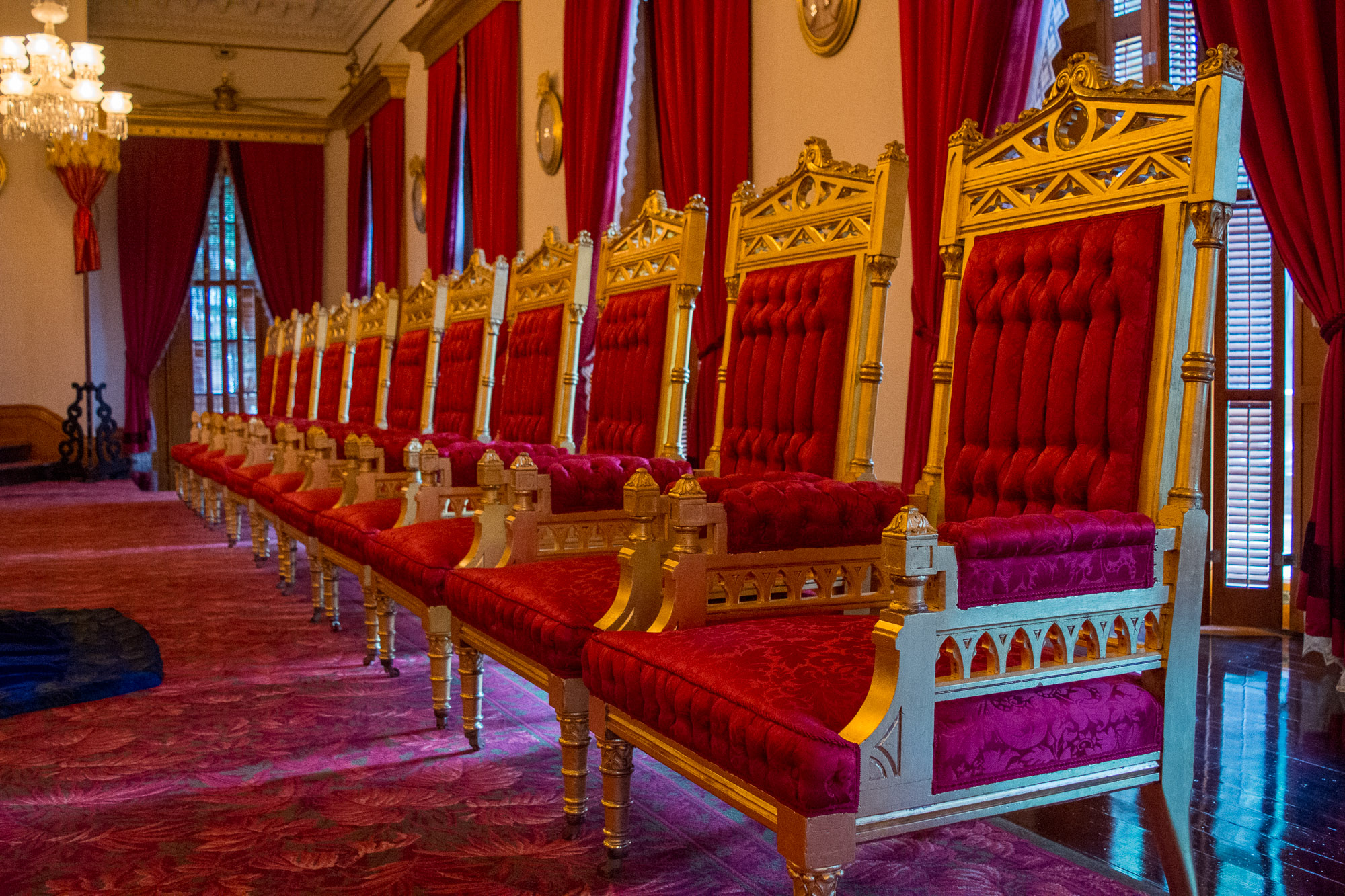 the throne room seating for royal functions - part of my writers inspiration