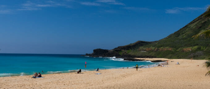 A beautiful day at Oahu's Sandy Beach