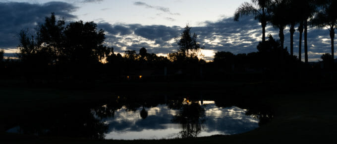Sunrise at Shadowridge Golf Course
