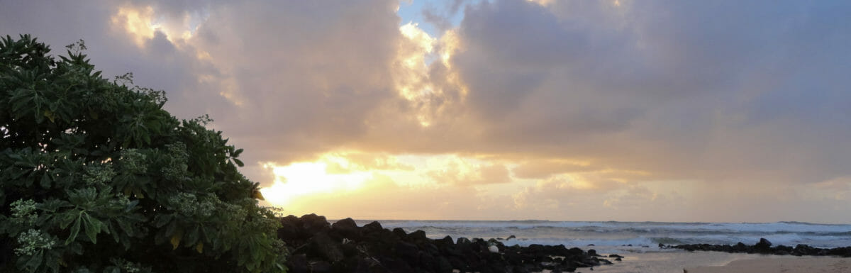 July 2011 sunrise on Kauai