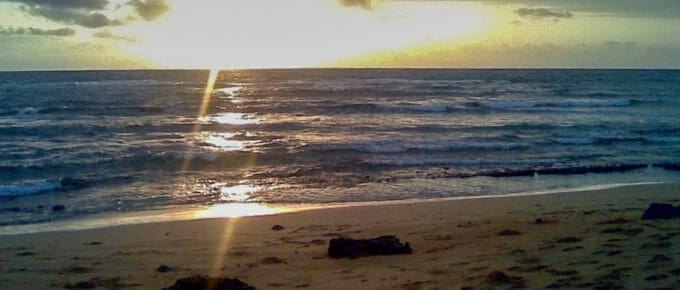 One of our first sunrises on Kauai from 2011.