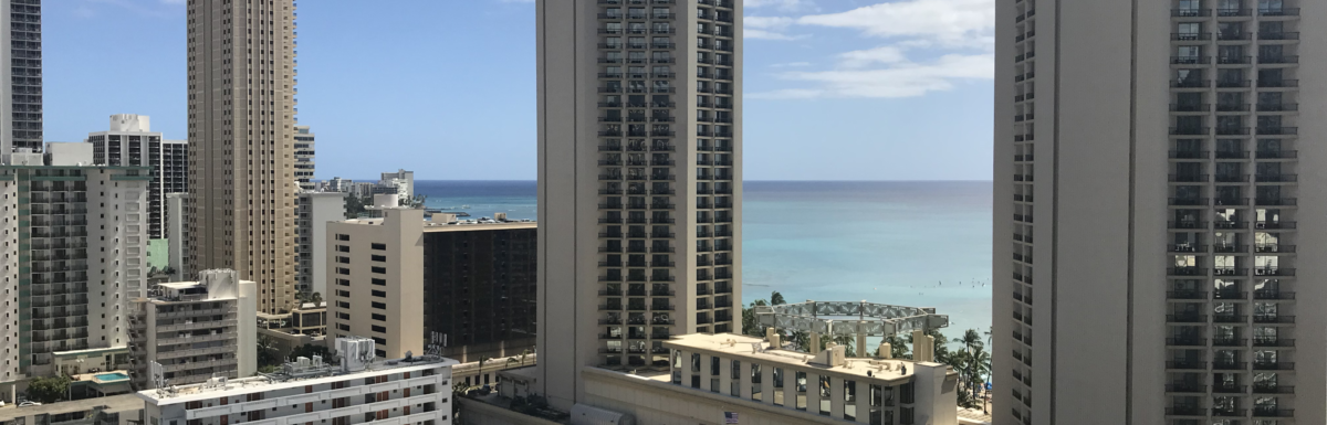 View of Honolulu from Outrigger Hotel