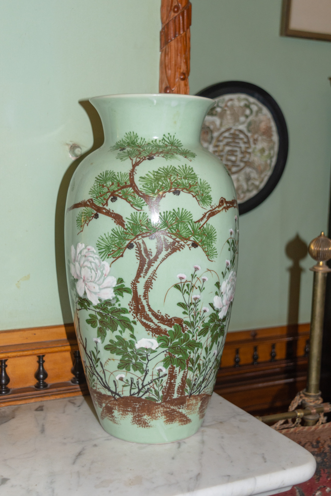 Ming vase on the mantle