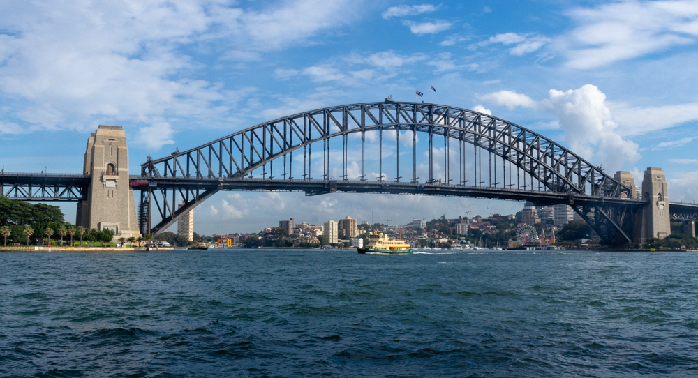 The Harbor Bridge shot from the Sydney Opera House