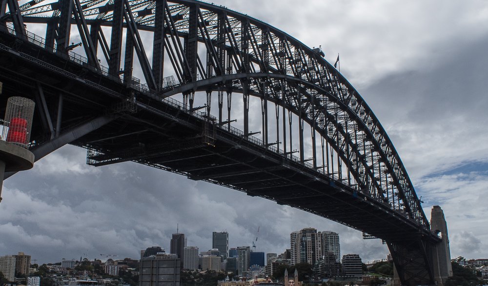 Sydney Harbour Bridge from below