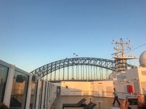 Approaching the Harbor Bridge