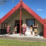 Part of the Maori welcoming ceremony