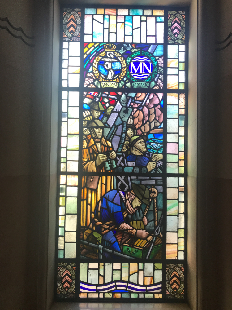 Stained glass window commemorates the war