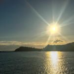 Sunrise as we arrive in Russell