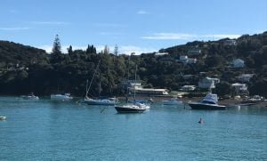 Boats and houses in Russell