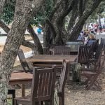 Plenty of places to sit and have some tea