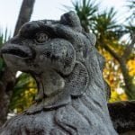 Guarding the entrance to Larnach Castle