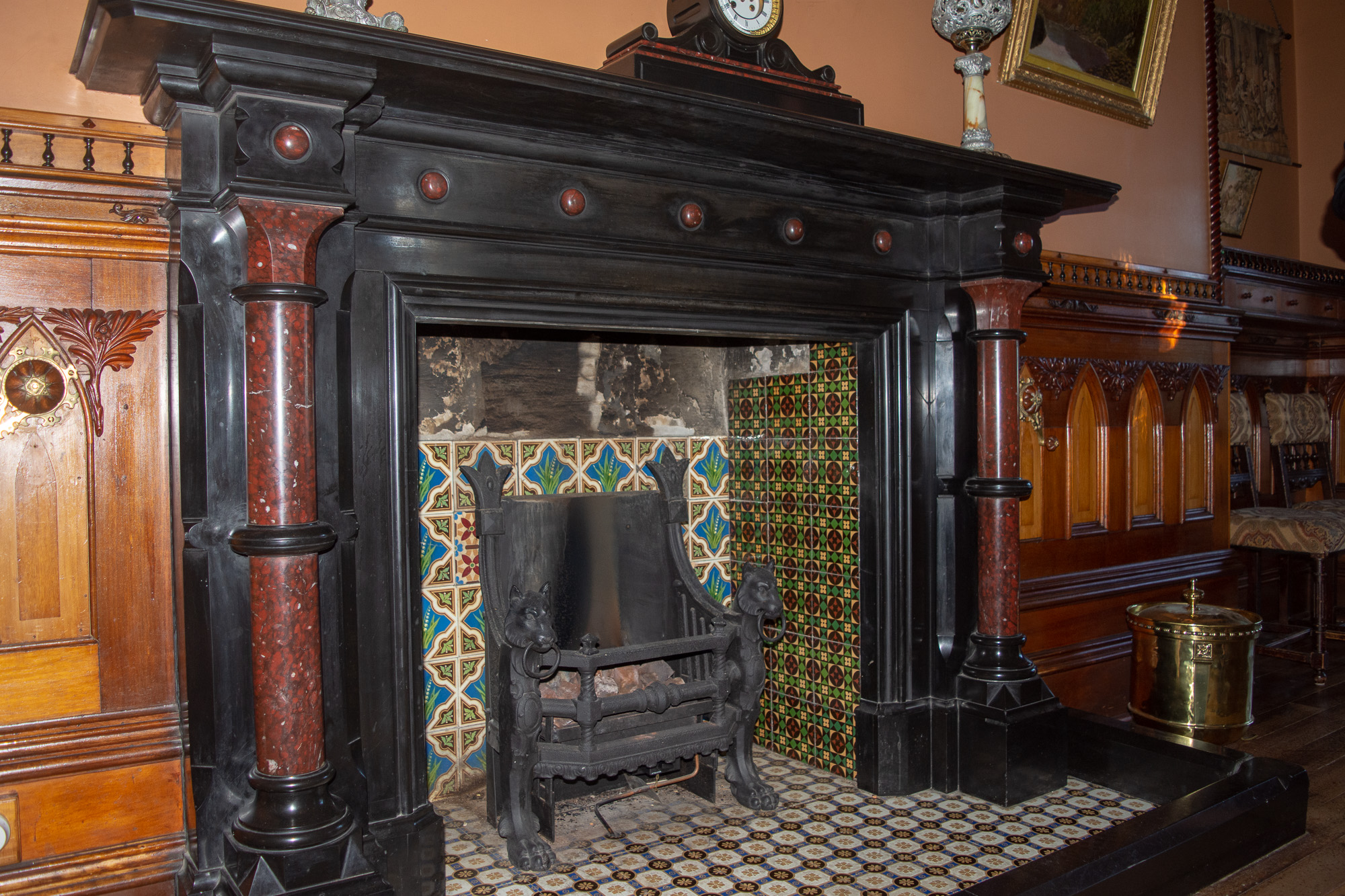 Larnach Castle fireplace