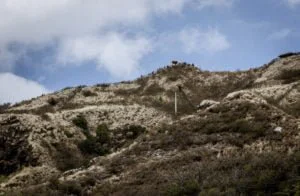 Check out the ridge - it's a line of hikers