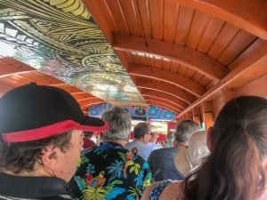 On the bus - check out the ceiling!