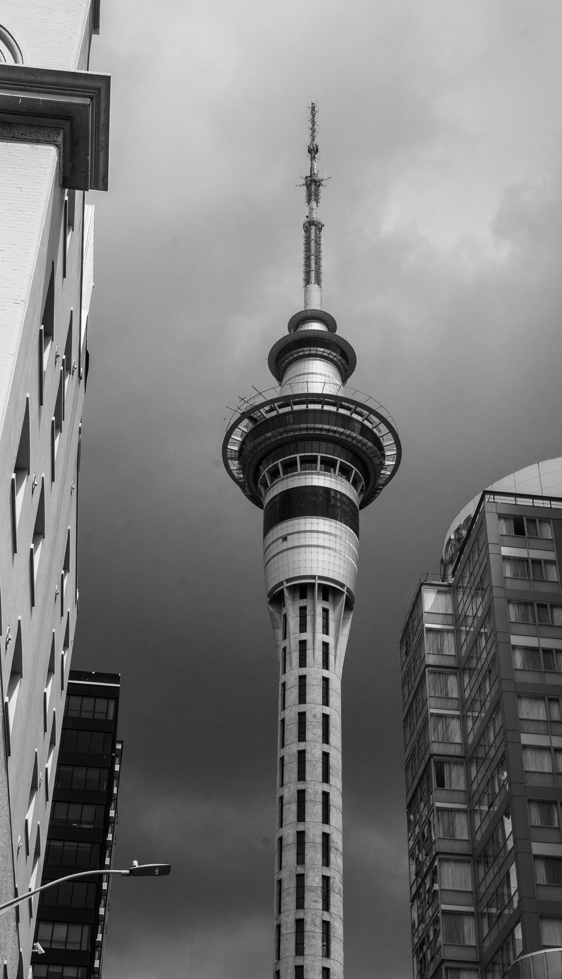 Auckland Sky Tower in black-and-white - Terry Ambrose