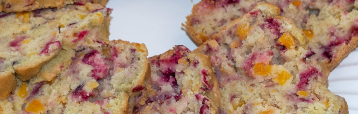 Delicious orange, cranberry, apricot bread is a taste of fall.
