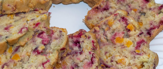 Delicious orange, cranberry, apricot bread is a taste of fall.