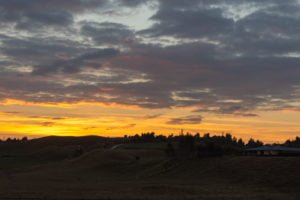 Taken on our one night stay with a couple in Rotorua, this is a great memory of the stunning sunsets they see.