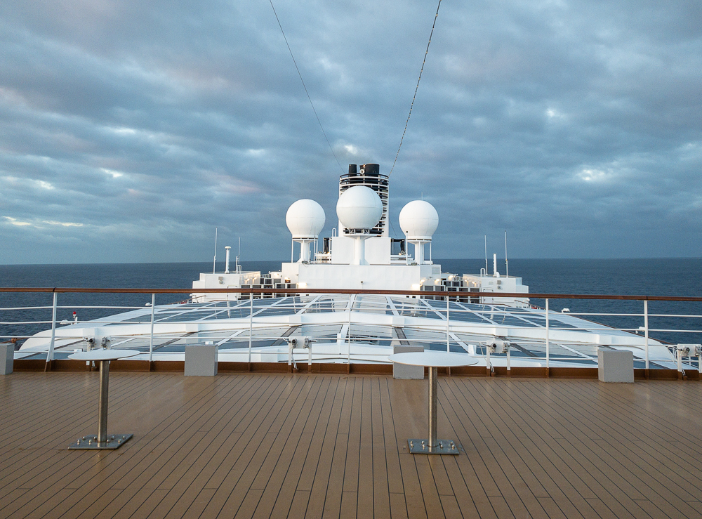 Top deck of the MS Noordam