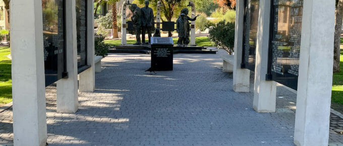 Entrance to Palm Desert Holocaust Memorial