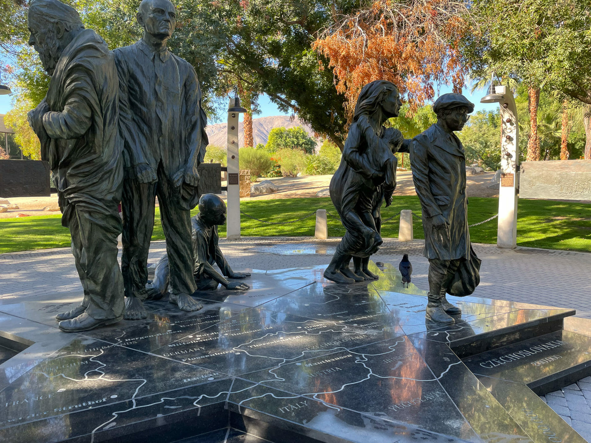 Palm Desert Holocaust Memorial statues