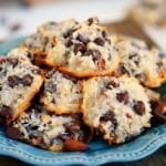 Chocolate Chip Macaroons - aka Almond Joy Cookies