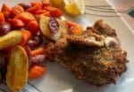 Chicken with roasted potatoes and carrots