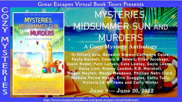 MYSTERIES, MIDSUMMER SUN AND MURDERS tour graphic