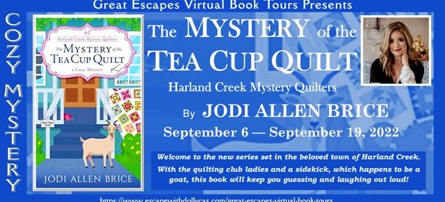 Mystery of the Tea Cup Quilt tour graphic