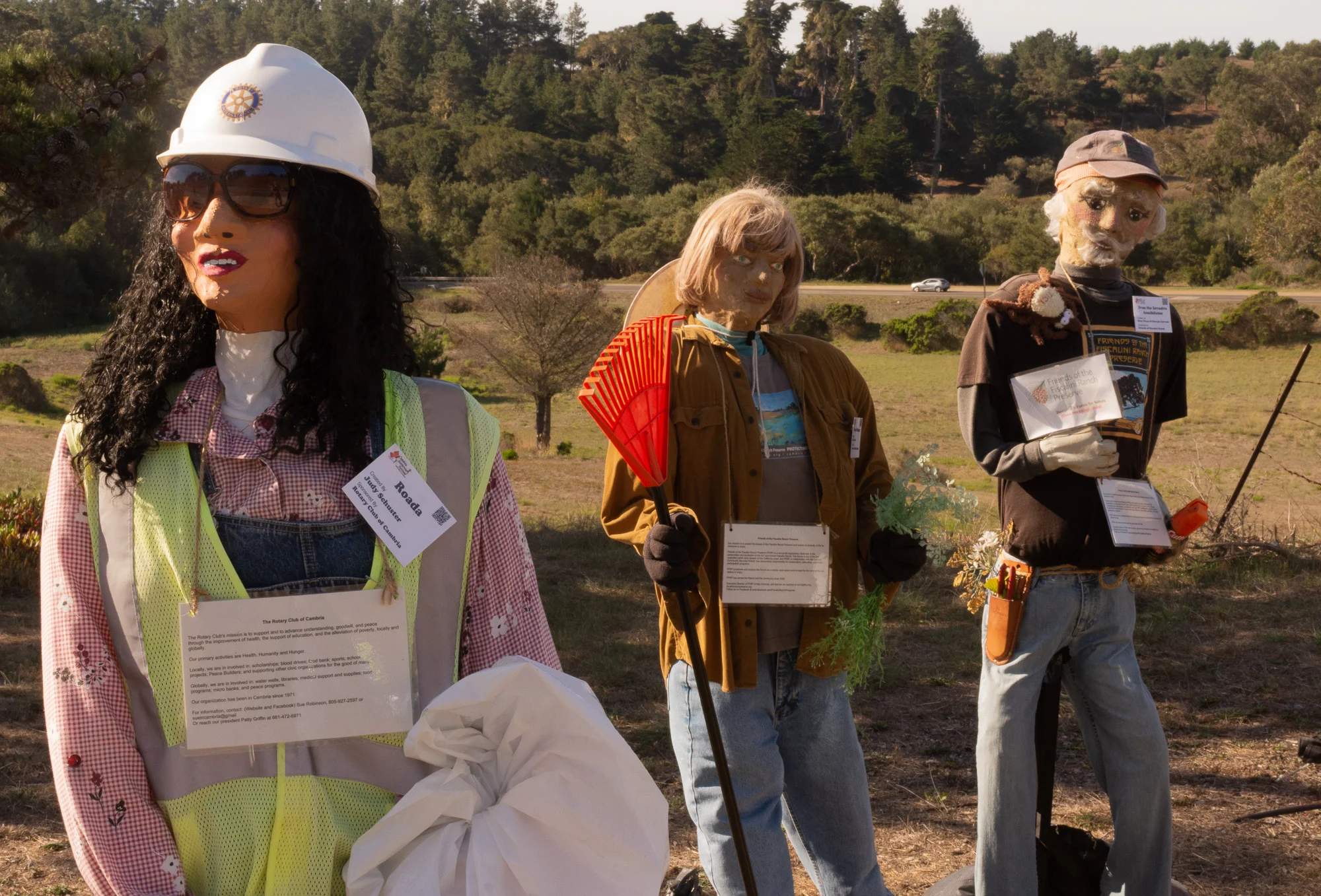 Check out the emblem on the white hardhat- it reads Rotary International!