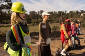 The yellow hardhat has a sticker that reads, Cambria Emergency Response Team