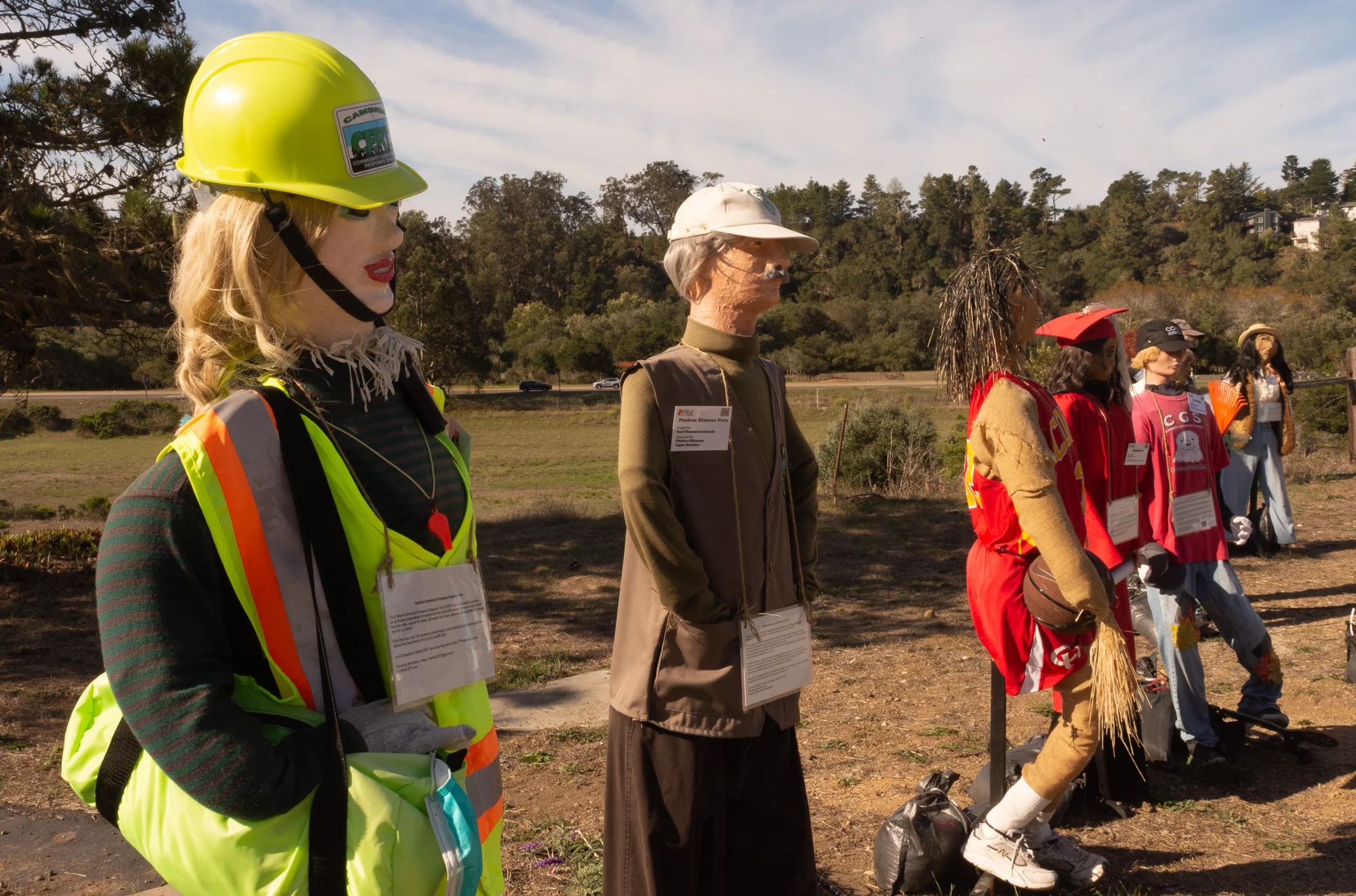 The yellow hardhat has a sticker that reads, Cambria Emergency Response Team