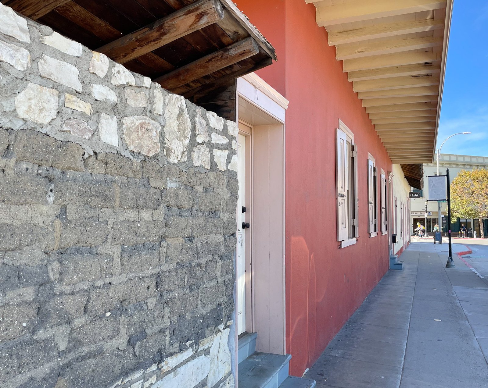 Street in front of Cooper Molera Adobe