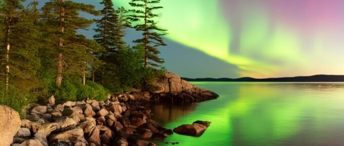 Inspired by Northern LIghts at Minnesotas Boundary Waters Canoe Wilderness