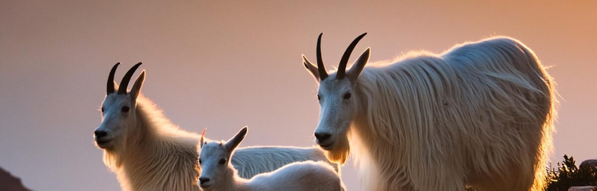 Mountain Goats at home on the mountain