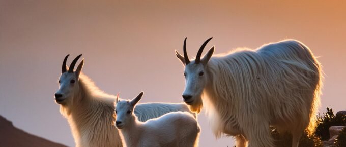 Mountain Goats at home on the mountain