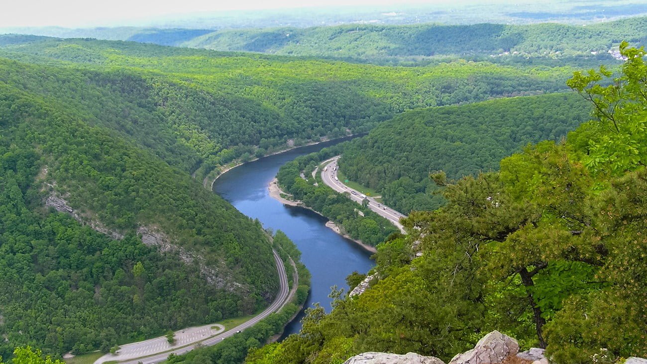 DELAWARE WATER GAP National Recreation Area aerial view