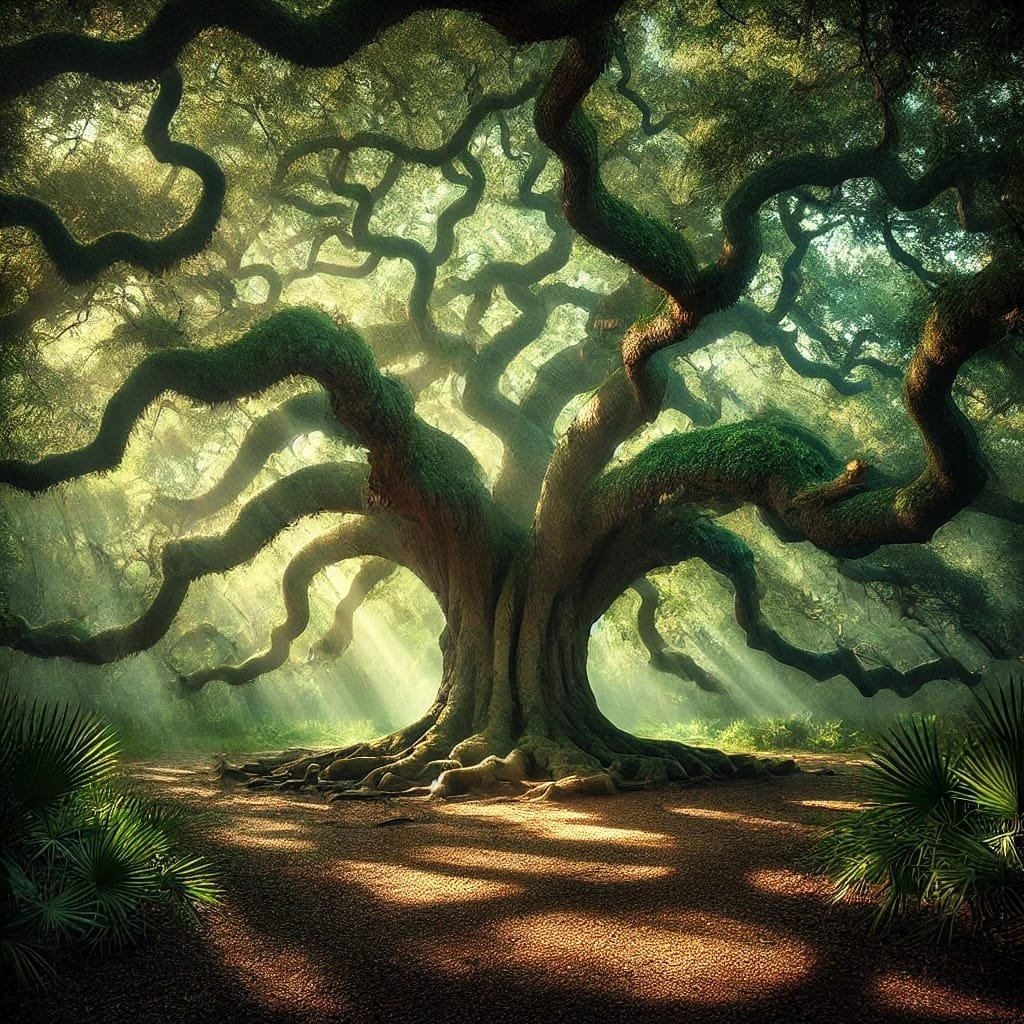 mystical oak tree