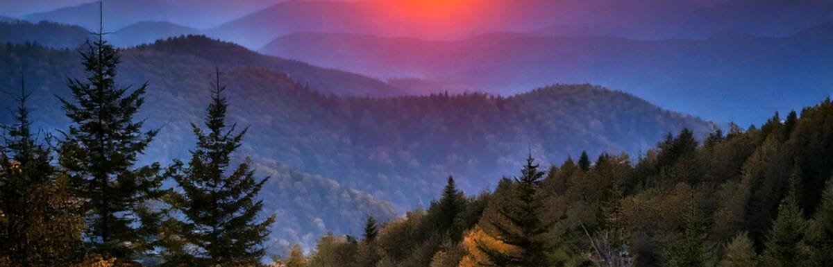 Great Smoky Mountains at sunrise