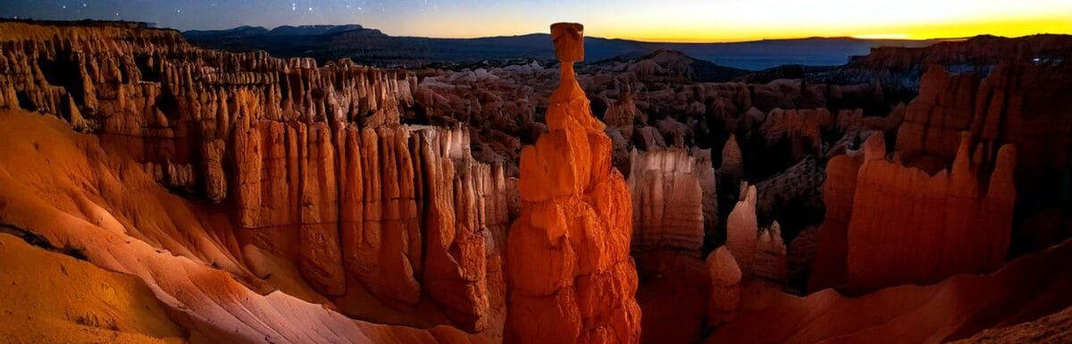 Thors Hammer at sunrise inspired by Bryce Canyon National Park