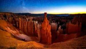 Thors Hammer at sunrise inspired by Bryce Canyon National Park