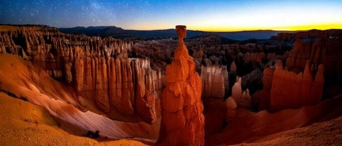 Thors Hammer at sunrise inspired by Bryce Canyon National Park