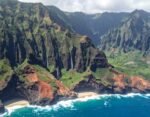 Rendering of waterfalls on Na Pali Coast