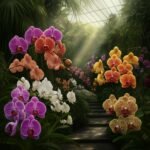 Orchids in Hawaii greenhouse