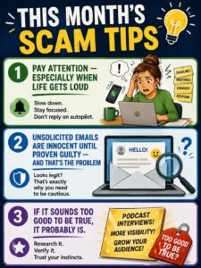 How to avoid the Podcast Pitch Scam